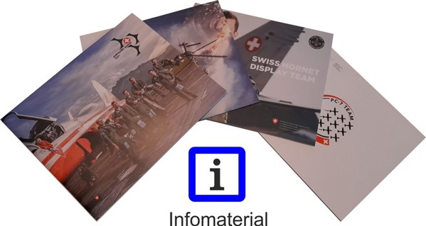 Bild von Informations Broschüren Schweizer Luftwaffe